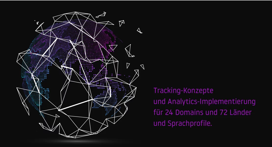 Tracking-Konzepte und Analytics-Implementierung für 24 Domains und 72 Länder und Sprachprofile